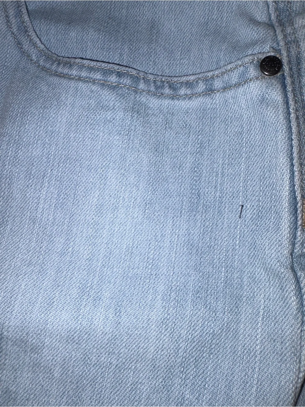 L.L.Bean Favorite Fit Light Wash Denim Skirt Size 14 Regular Stretch Jean Skirt